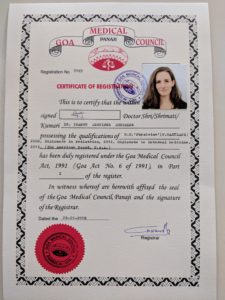 Goa Medical Council License